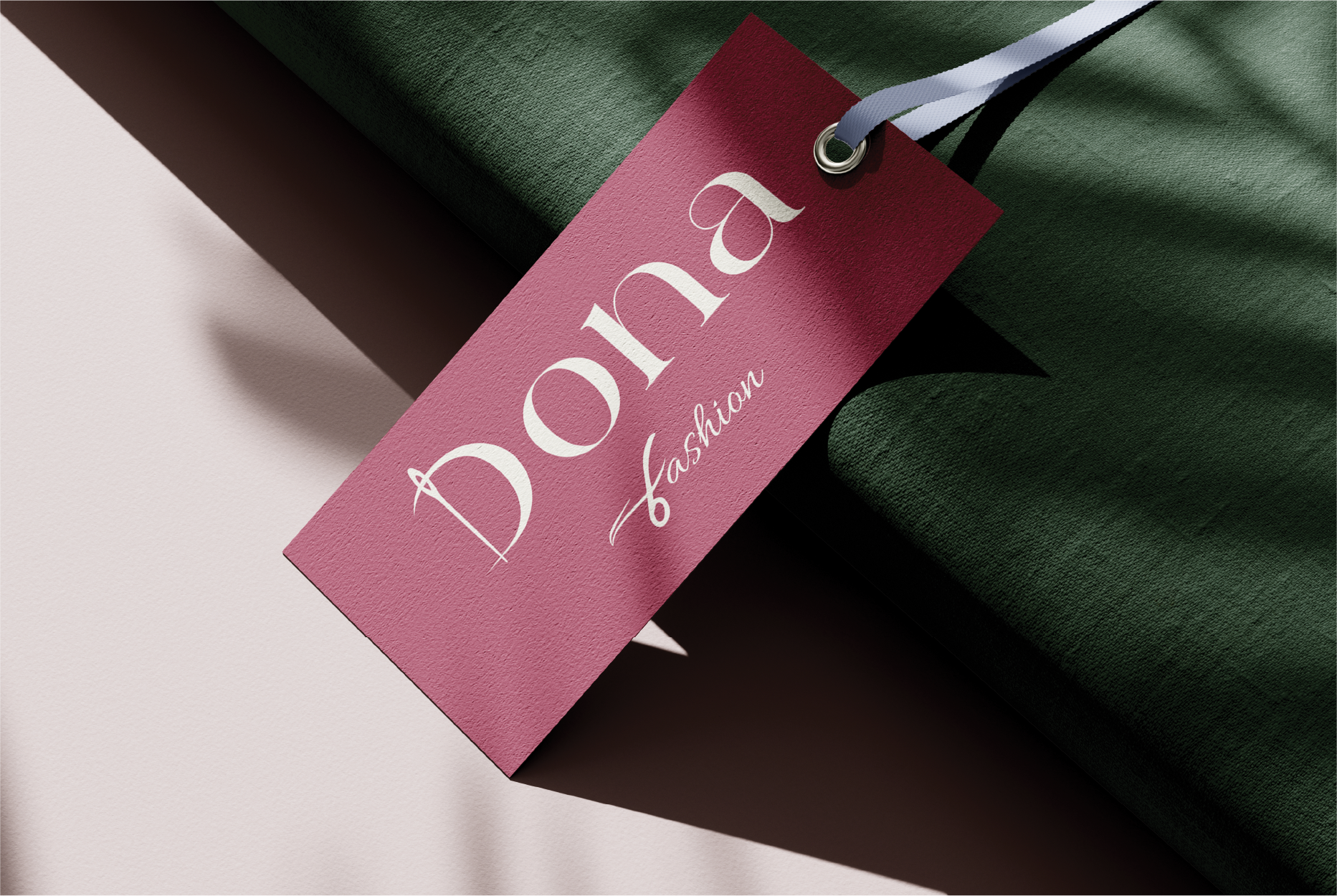Dona Fashion garment hangtag