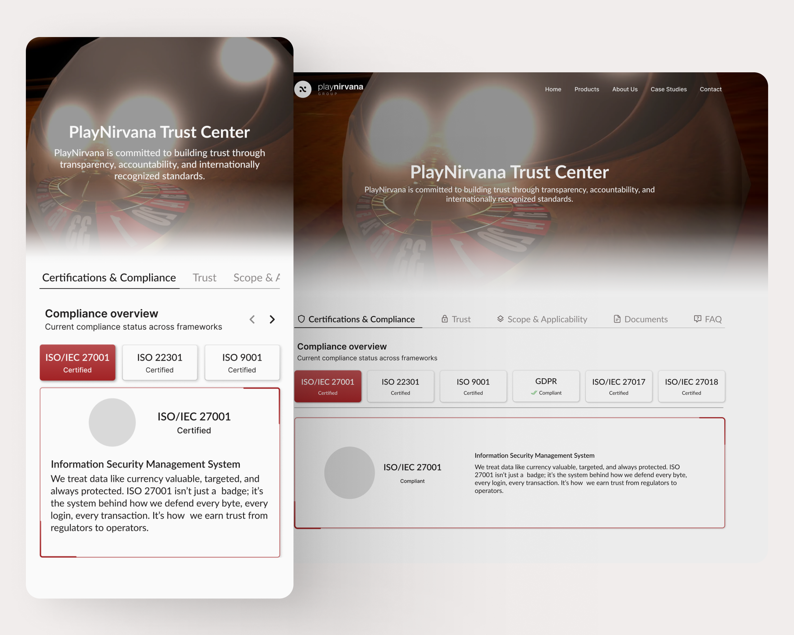 Play Nirvana — Trust Center