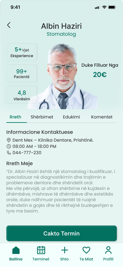 Shëndeti Im — doctor profile